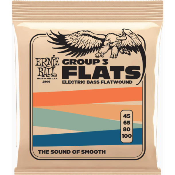 Ernie Ball 2806 Flatwound Stainless Steel Bass GR3